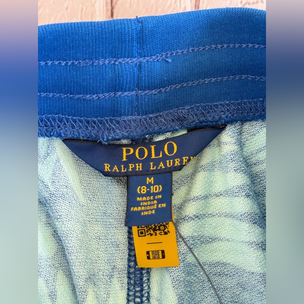 Polo Ralph Lauren Girls Tropical Print Spa Terry Shorts Blue Size M (8-10) NWT - Picture 6 of 8